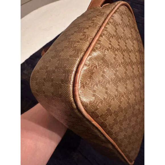 Celine Brown Tan Monogram Crossbody Bag - Picture 11 of 16